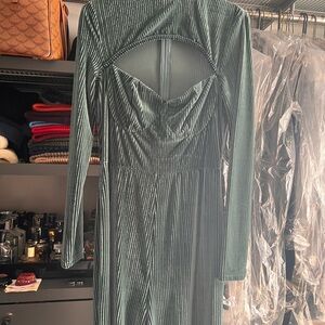 Elegant Green Velvet Romper